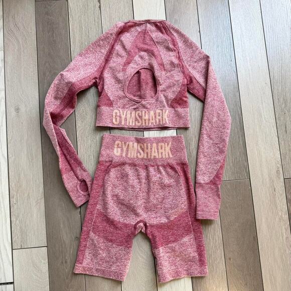 Gymshark pinkred seamless set fitness - Picture 6 of 8